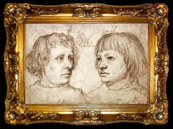 framed  HOLBEIN, Hans the Elder Virgin and Child d, ta009-2